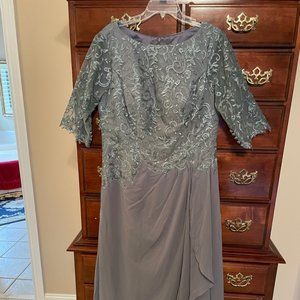 Mother of the Bride or Groom smoke gray formal size 16 (runs very small) - $50